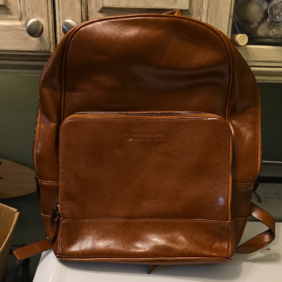 Leather Backpack - Picture 1 of 4